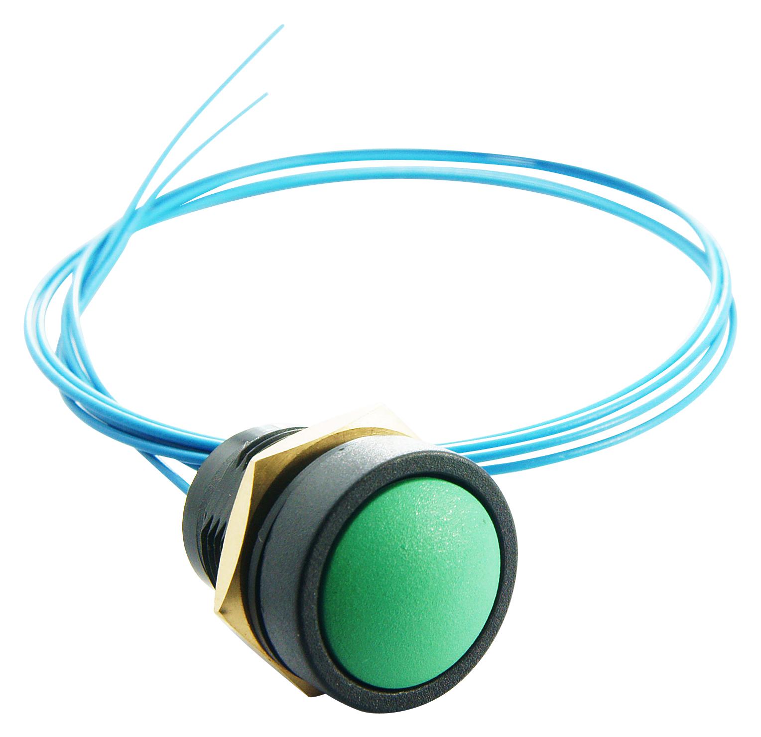 49-59113 SWITCH, ROUND, GREEN ITW SWITCHES