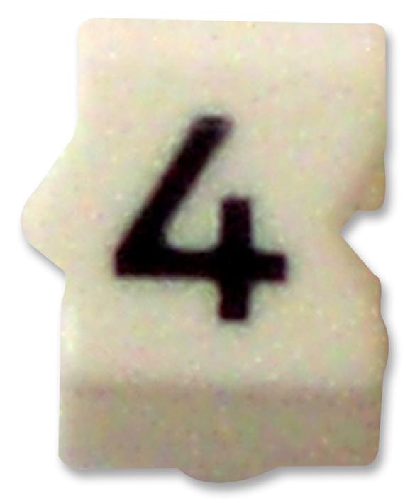 STD06W-4 CABLE MARKER, E, SIZE6, 4, PK30 RAYCHEM - TE CONNECTIVITY