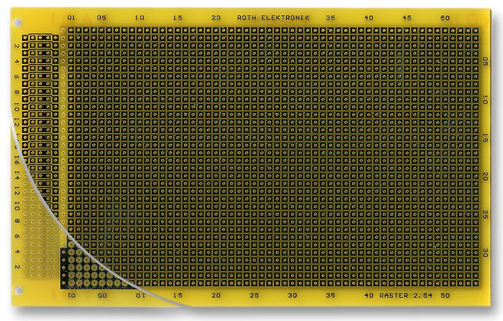 RE201-LFDS PCB, EUROCARD, HF, FR4 ROTH ELEKTRONIK