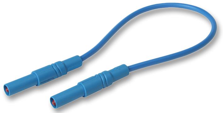 934075102 TEST LEAD, BLUE, 1M, 1KV, 32A HIRSCHMANN TEST AND MEASUREMENT