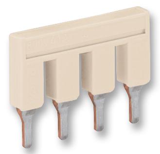 2006-404 JUMPER BAR, 4WAY, LIGHT GREY WAGO