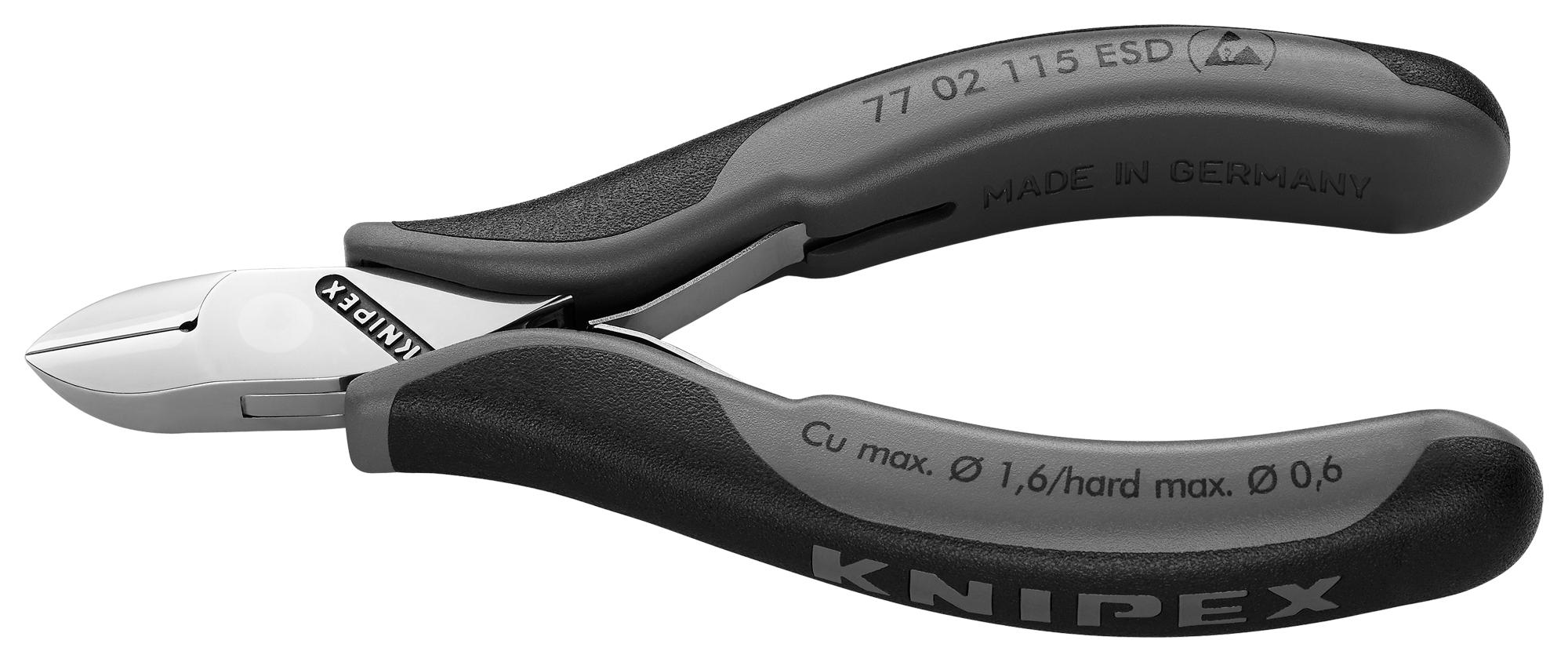 77 02 115 ESD CUTTER, SIDE, ESD, 115MM KNIPEX