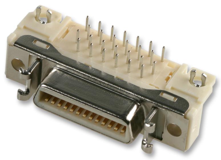 10250-55H3PC RECEPTACLE, RIGHT ANGLE, MDR, 50WAY 3M