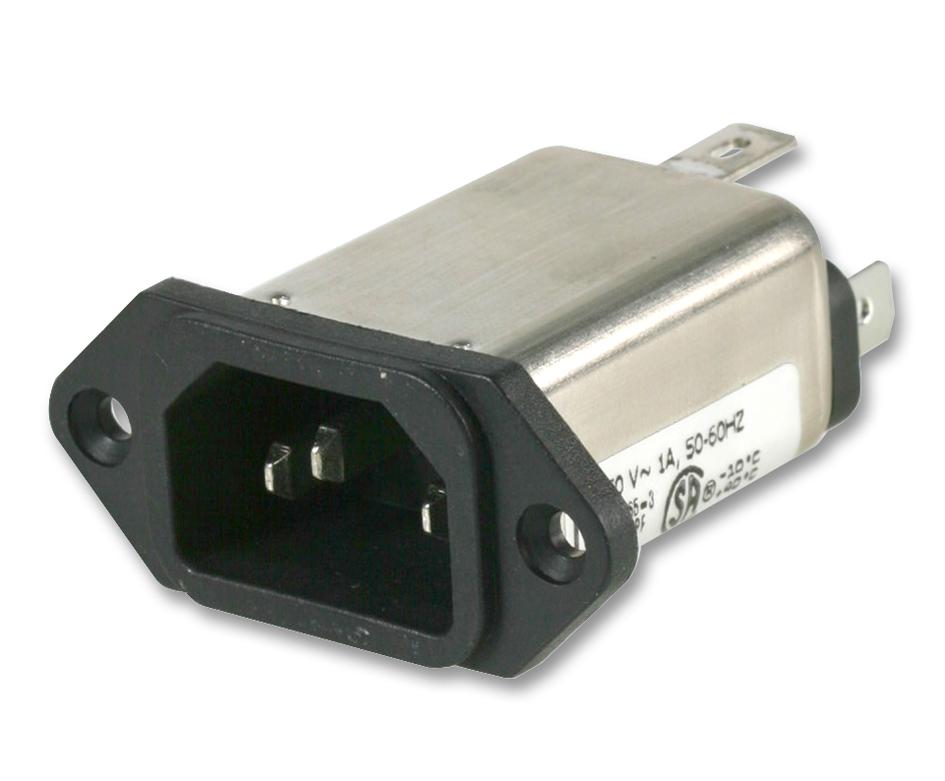 10EEB1 FILTER, INLET, IEC, 10A CORCOM - TE CONNECTIVITY