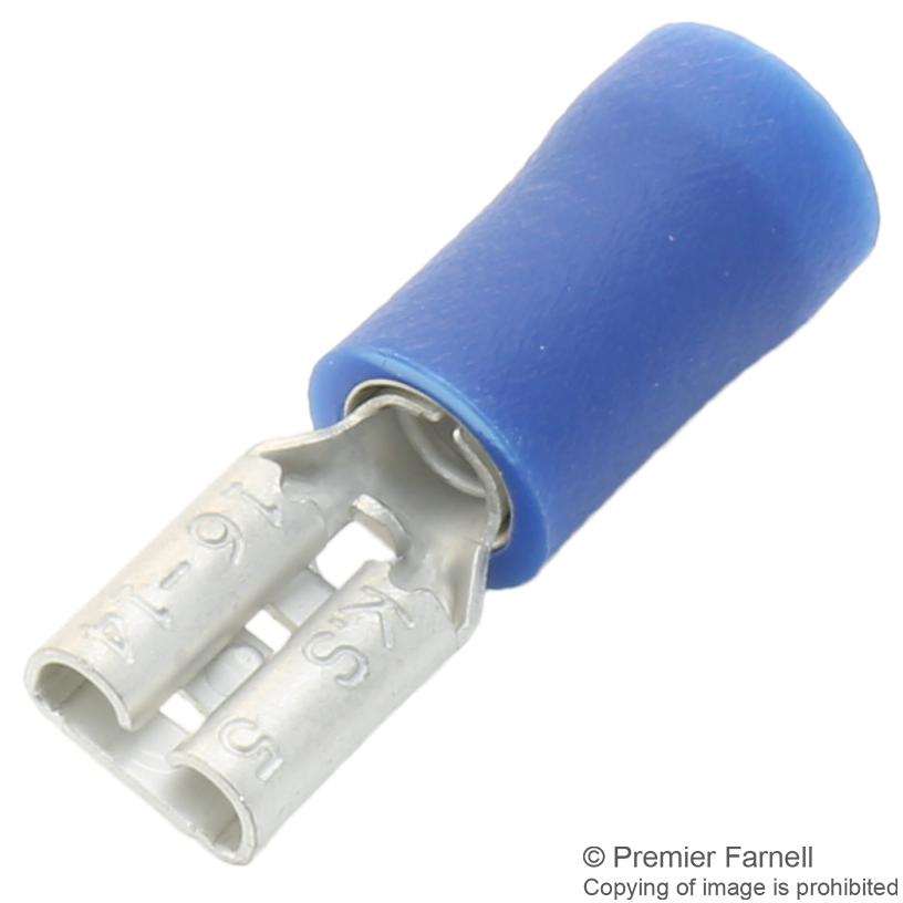 FDD2-187(5) CRIMP TERMINAL, FEMALE, BLUE, PK100 MULTICOMP PRO