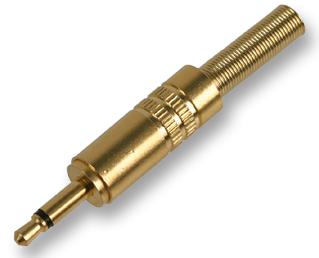 PSG02541 3.5MM JACK PLUG, MONO, GOLD, PK2 PRO SIGNAL
