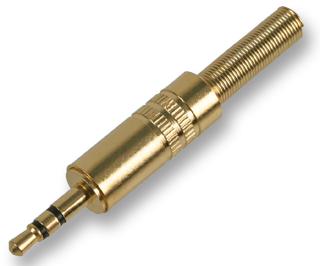 PSG02542 3.5MM JACK PLUG, STEREO, GOLD PRO SIGNAL