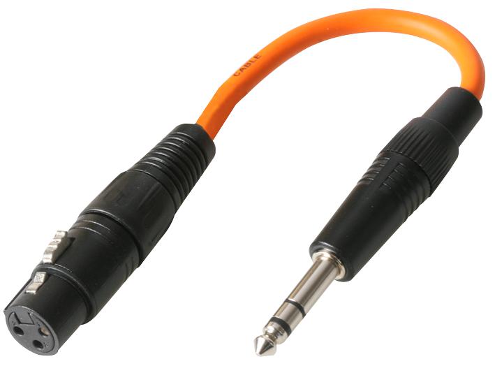 PLS00346 ADAPTOR LEAD, XLR S TO 6.35MM JACK PULSE