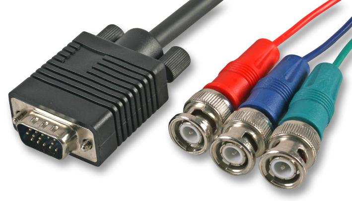 PSG03251 SVGA PLUG TO 3X BNC RGB, 1.8M PRO SIGNAL
