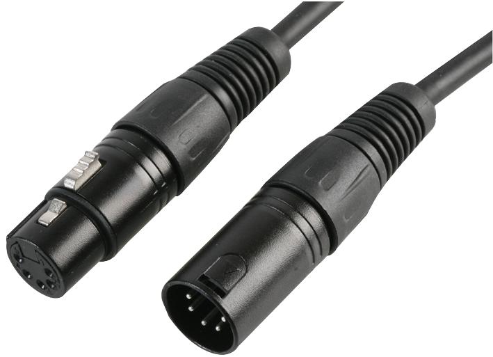 PLS00413 LEAD, XLR DMX, 5P 2PAIR, 5M PULSE