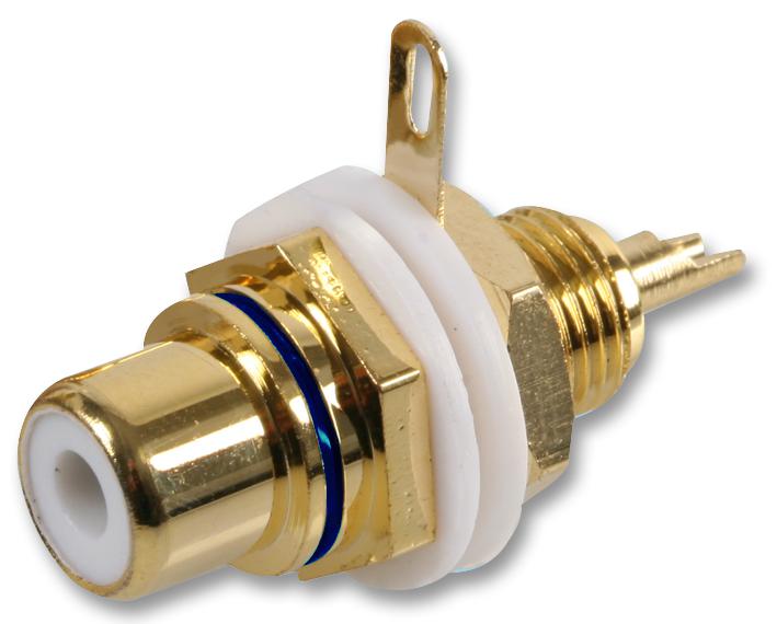 PSG03380. CHASSIS SOCKET, PHONO/RCA, GOLD/BLUE PRO SIGNAL