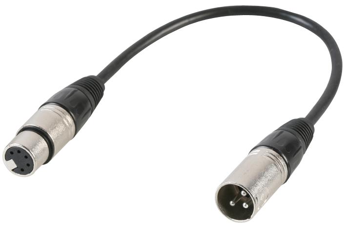 PLS00347 DMX ADAPTOR LEAD, 3P P TO 5P SKT PULSE