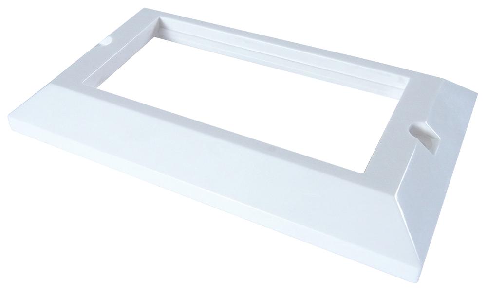 20-0003 AV FACEPLATE, BEVELLED, 4 PORT CONNEKT GEAR