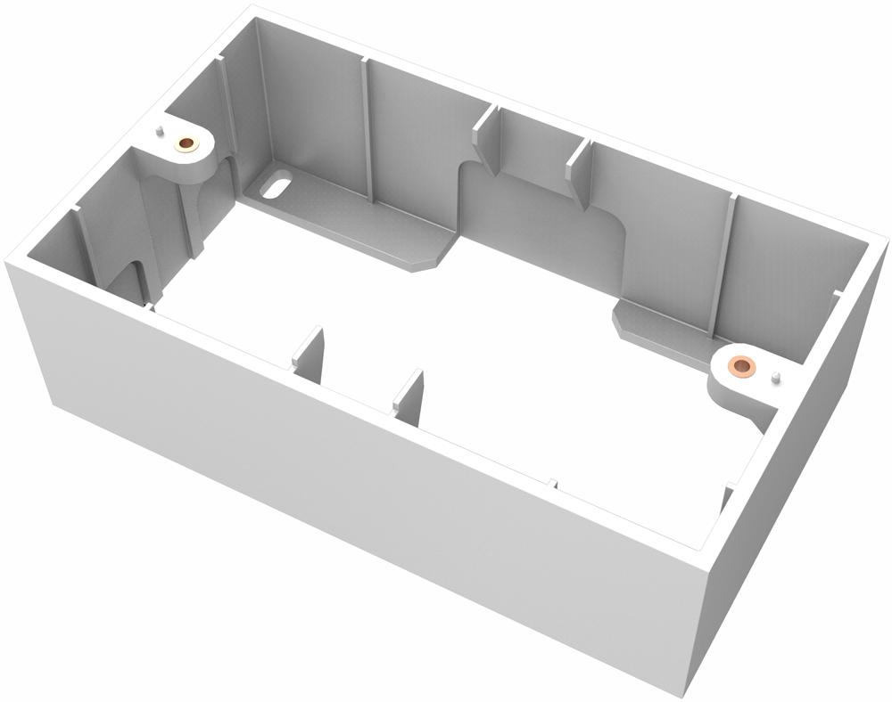 TC3 BACK BOX 2G BACKBOX, 2 GANG VISION AV