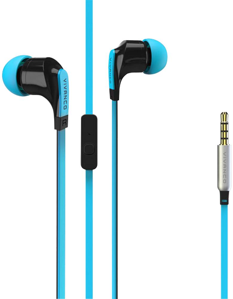 36484 TALK IN-EARPHONES WITH MIC, BLUE VIVANCO