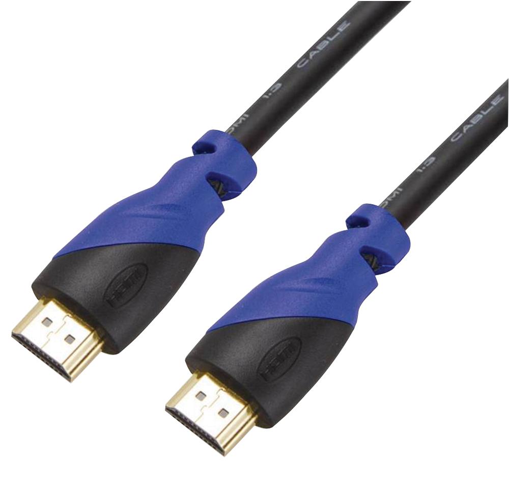 HH2-BB0.5 4K HDMI LEAD BLACK/BLUE 0.5M AV STAR