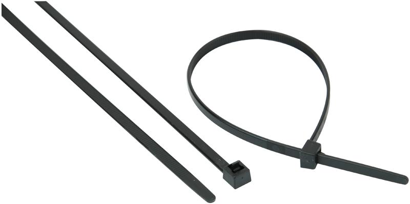RELK2M BLACK CABLE TIE REL BLACK 250X4.6MM 100/PK HELLERMANNTYTON