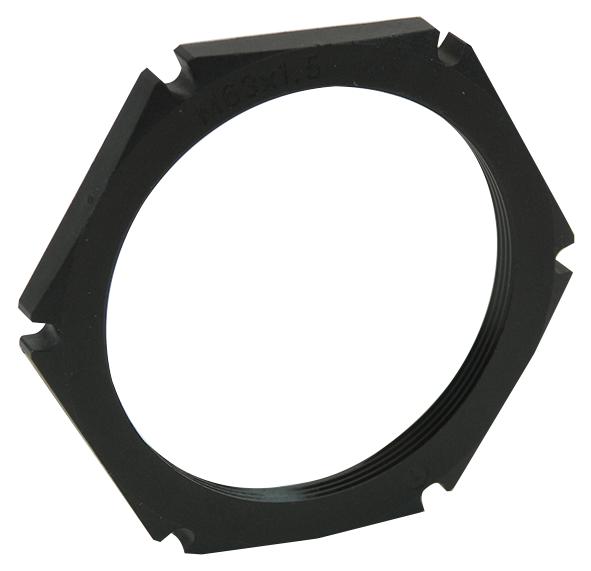 10061785 LOCKNUT, M40 BLACK POLYAMIDE 5PK WISKA