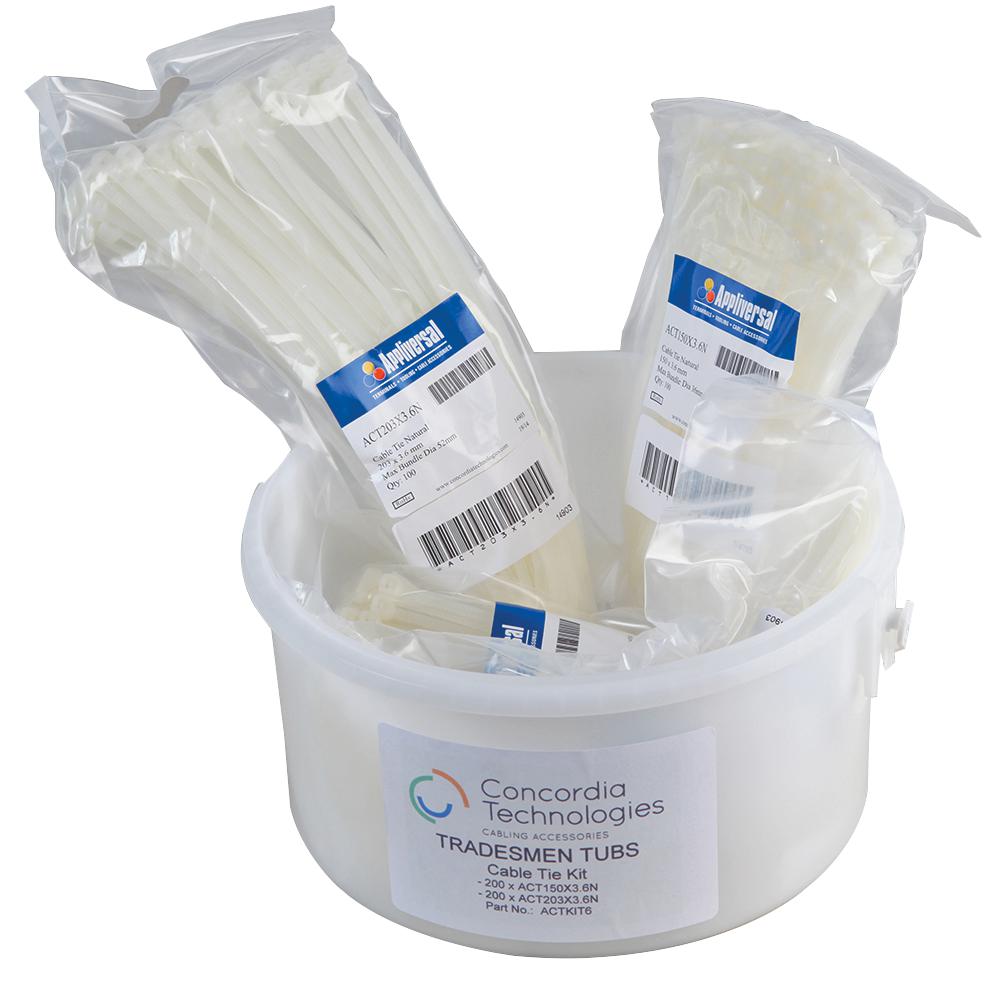 ACTKIT6-400 CABLE TIE KIT 400 PCE PRO POWER