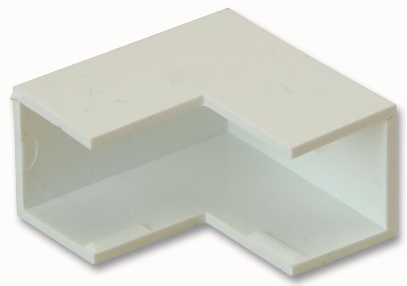 MT16/EA MINI TRUNKING EXT ANGLE, 16X16MM, WHT PRO POWER