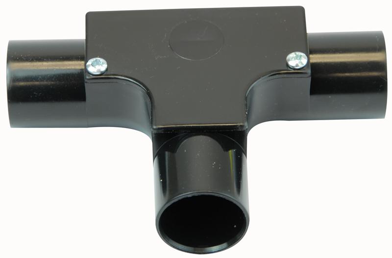 IT25 BLACK INSPECTION TEE 25MM BLACK PRO POWER