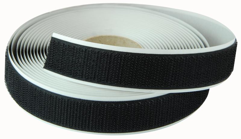10321 TAPE, HOOK ONLY, BLACK, 20MM X 5M VELCRO