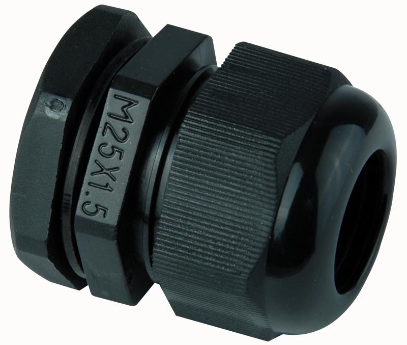 MG-25 BLACK M25 CABLE GLAND BLACK PRO POWER