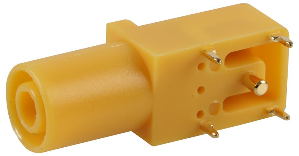 FCR7350Y SOCKET, PCB, 4MM, R/A, S16N-PC, YEL CLIFF ELECTRONIC COMPONENTS