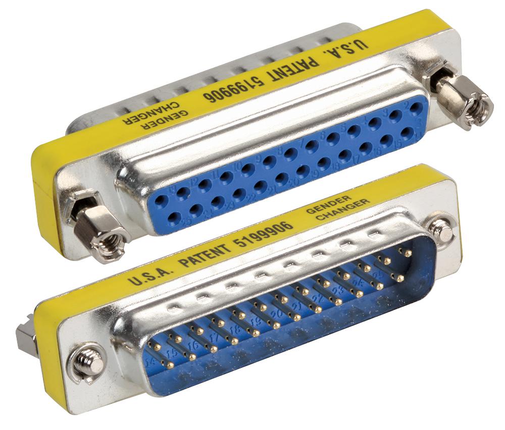 SPC15434 GENDER CHANGER, MALE-FEMALE, 25WAY MULTICOMP