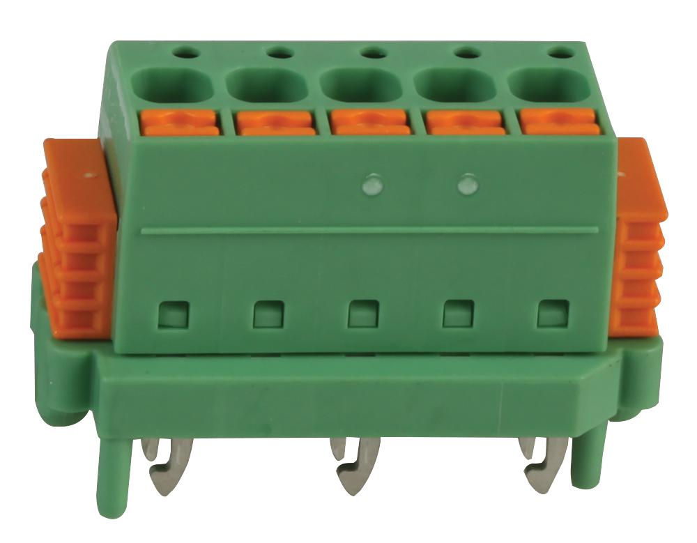 SDC 2,5/ 5-PV-5,0-ZB TB, WIRE TO BOARD, 5POS, 16AWG PHOENIX CONTACT