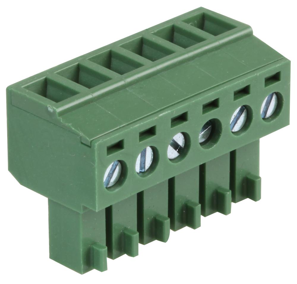 MC000100 TERMINAL BLOCK, PLUGGABLE, 6POS, 16AWG MULTICOMP PRO