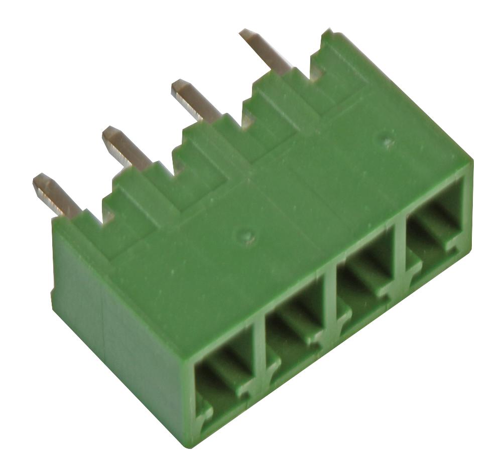 MC000122 TERMINAL BLOCK, HEADER, 4POS, TH MULTICOMP PRO