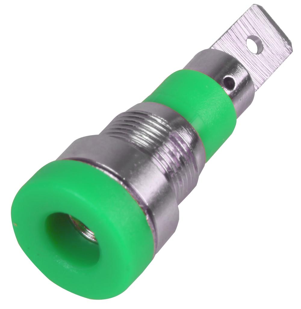 24.241.4 SOCKET, 4MM, GREEN MULTICOMP