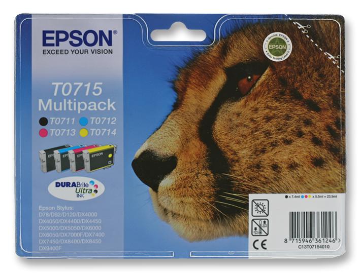 T0715 INK CARTRIDGE,MULTIPACK,EPSON,T0715 EPSON