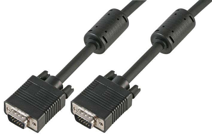 PSG90713 LEAD, SVGA, M-M, ALL LINES,BLACK, 5M PRO SIGNAL