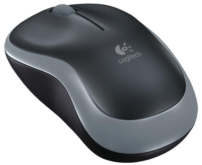 910-002235 OPTICAL MOUSE, STANDARD, BLK/SILVER LOGITECH