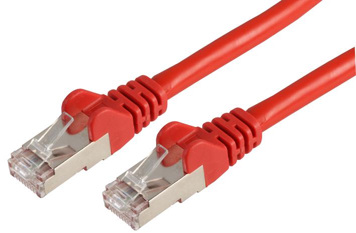 PSG90821 PATCH CORD, RJ45 PLUG, CAT6A, 0.5M, RED PRO SIGNAL