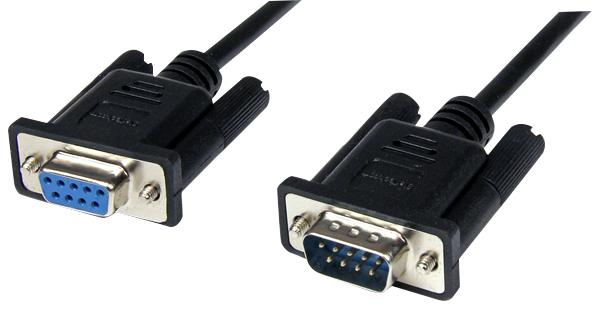 SCNM9FM2MBK LEAD, 9W SERIAL NULL MODEM M-F 2M, BLACK STARTECH