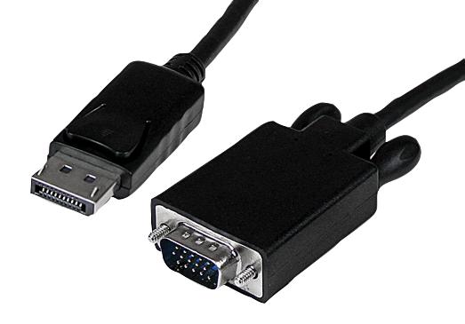 DP2VGAMM3B LEAD, DISPLAYPORT-VGA 1920X1200 1M BLACK STARTECH
