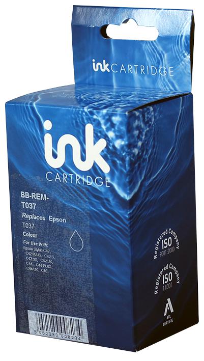 BB-REM-T037 INK CART, REMAN, T037 COLOUR UNBRANDED