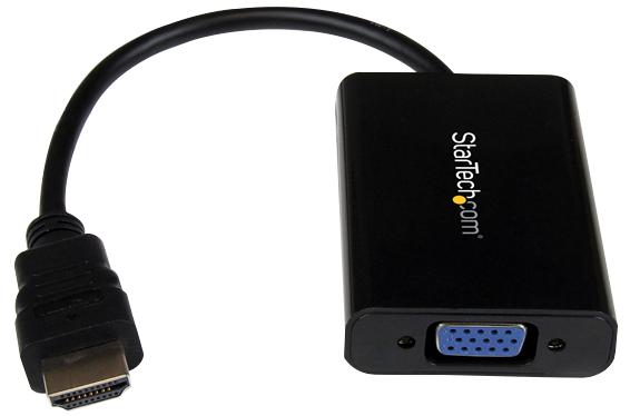 HD2VGAA2 ADAPTER, HDMI PLUG-VGA RCPT, 1WAY STARTECH