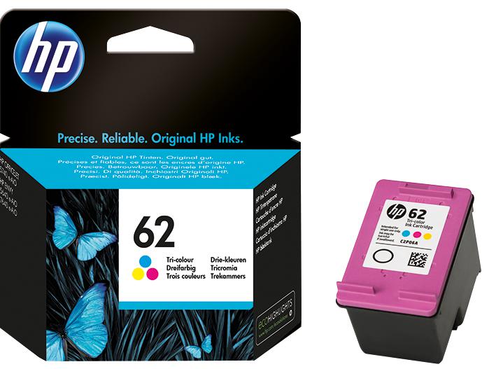 C2P06AE INK CART, C2P06AE, NO.62, COLOUR, HP HEWLETT PACKARD