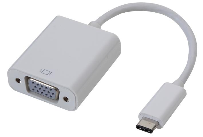 PSG91195 ADAPTER, USB3.1 TYPE C - VGA WHITE PRO SIGNAL
