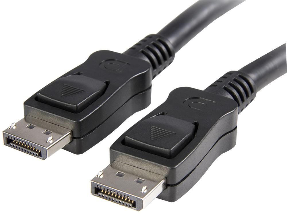 DISPL2M LEAD, DISPLAYPORT 1.2 M-M, LATCHING 2M STARTECH