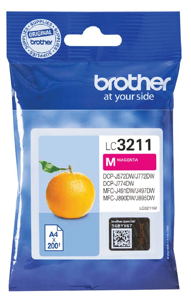 LC3211M INK CART, LC3211M, MAGENTA, BROTHER BROTHER