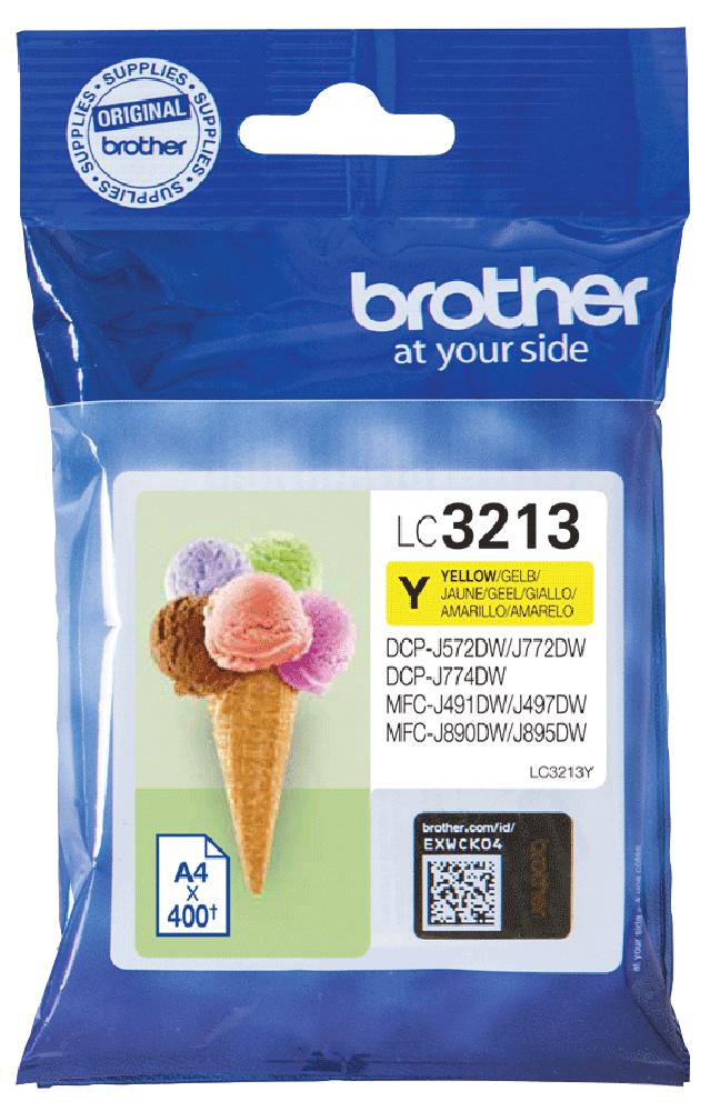 LC3213Y INK CART, LC3213Y, YELLOW, BROTHER BROTHER