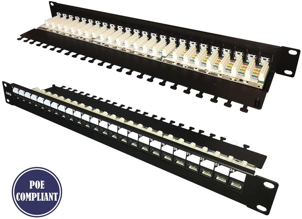 SF24LJ PATCH PANEL, 24 PORT CAT 6, LOKJAC TUK