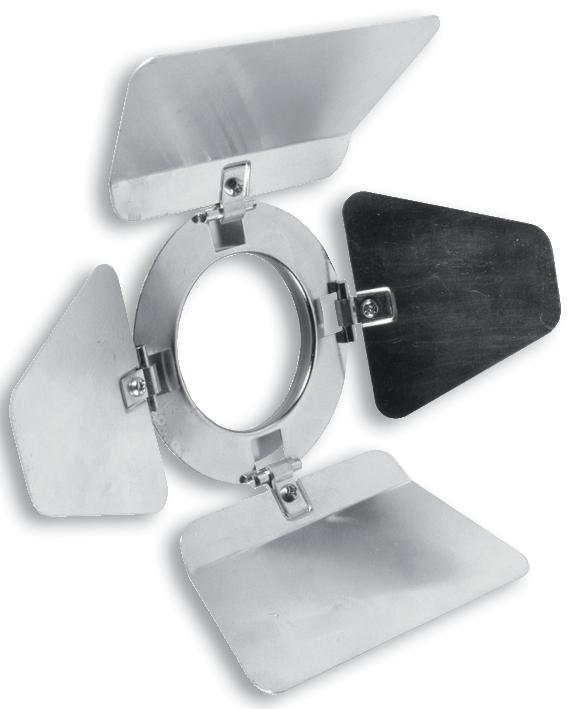 PAR16-BD-CR BARNDOOR, PAR16, POLISHED PULSE