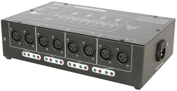 154.102 DISTRIBUTOR, DMX, 8WAY QTX LIGHT