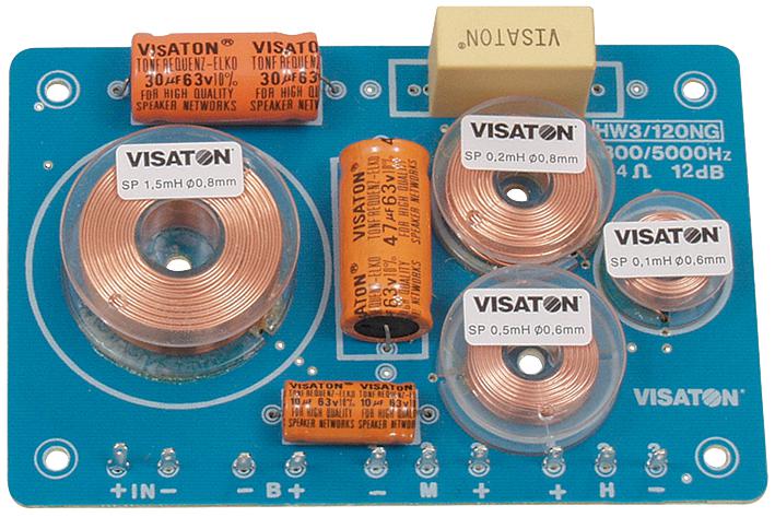HW3/120NG-4OHM CROSSOVER, 3 WAY, 4 OHM VISATON